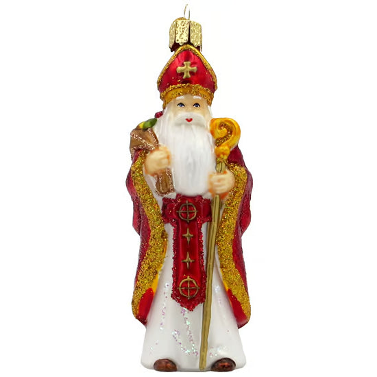 Glass St Nicholas Ornament
