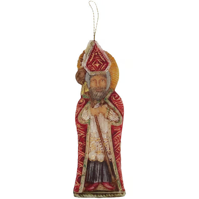 Sankt Nikolaus molded Wax Ornament