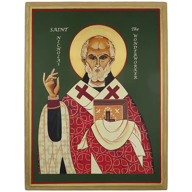 Mounted Saint Nicholas Icon Print