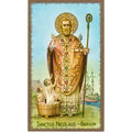 6 St. Nicholas Prayer Cards - Barium