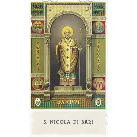7 St. Nicholas Prayer Cards - Barium