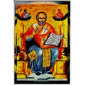 3 Laminated St. Nicholas Prayer Cards - Russian from Demre