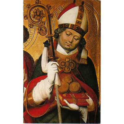 7 St. Nicholas Prayer Cards from Germany