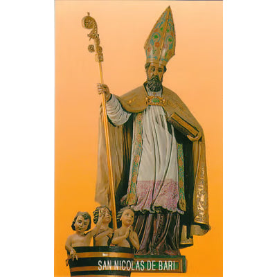 4 St. Nicholas Prayer Cards from Spain