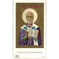 4 St. Nicholas Prayer Cards - Wonderworker
