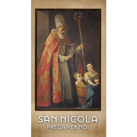 4 St. Nicholas Mixed Prayer Cards - Bari & Rome