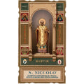 4 St. Nicholas Prayer Cards from Bari, Italy - Barium
