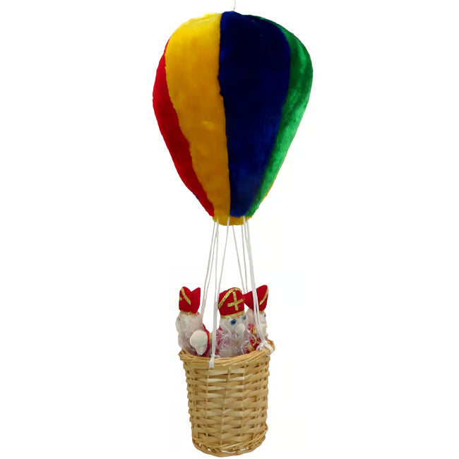 Sinterklaas Stuffed Hot Air Balloon Decoration with three Sints