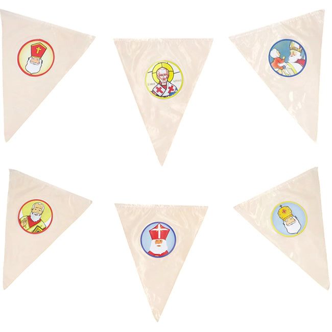 St. Nicholas White Pennant Garland