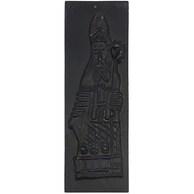St. Nicholas Iron Die with Mold and Cast Figure