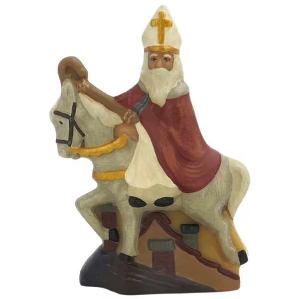 Sint on Horse Beeswax Figure