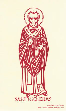 10 St. Nicholas Prayer Cards - Ade Bethune