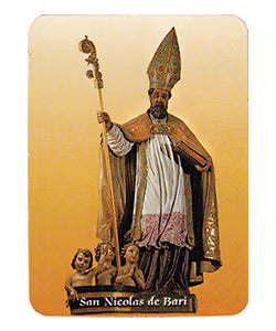 4 St. Nicholas Prayer Cards from Spain