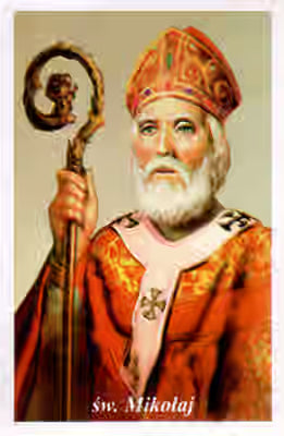 3 St. Nicholas Prayer Cards from Poland