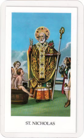 2 Laminated St. Nicholas Prayer Cards