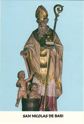4 St. Nicholas Prayer Cards from Spain