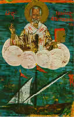 7 St. Nicholas Prayer Cards from Germany