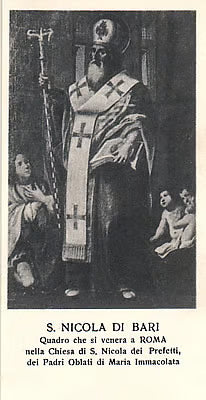 4 St. Nicholas Mixed Prayer Cards - Bari & Rome