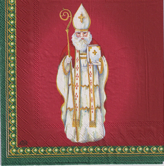 St. Nicholas Napkins - Red