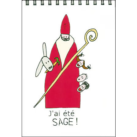 Saint Nicolas Spiral Bound Notebook from France
