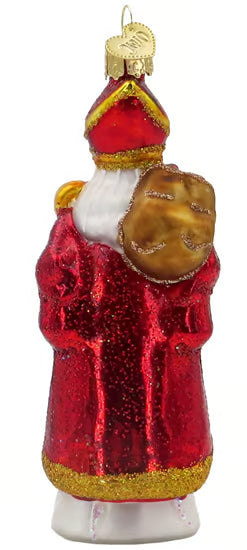 Glass St Nicholas Ornament