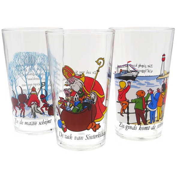 Set of Sinterklaas Glasses