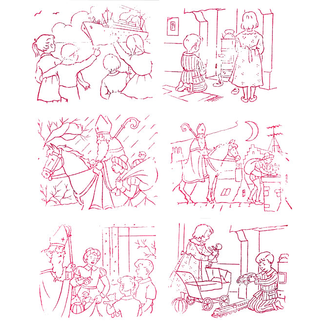 Saint Nicholas Story Rubber Stamps