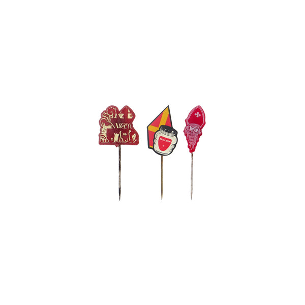 3 Sinterklaas Stick Pins